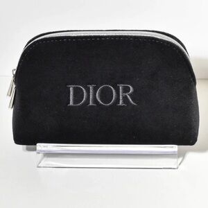 NWOT DIOR BLACK VELVET COSMETICS BAG